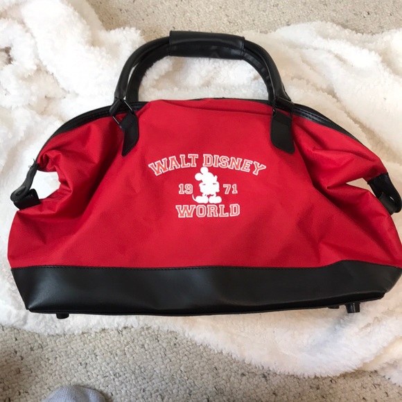 Disney Handbags - 🔴 Walt Disney World 1971 Vintage Bag 🔴 Red and Black